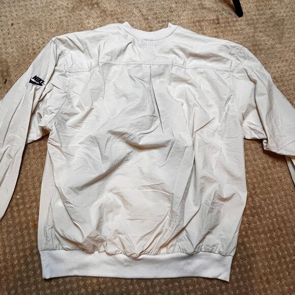 VTG Nike Golf 1/4 Button Jacket Mens XL Rare Y2K Tan Wind Resistant Top Layer - Picture 10 of 10